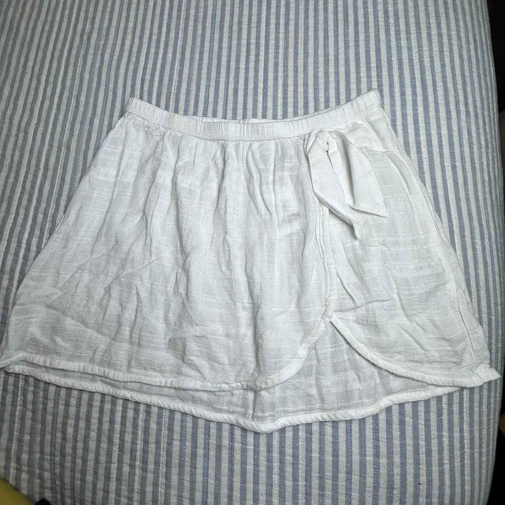 Abercrombie Kids‎ White Gauze Wrap Mini Skirt Side Tie Size 11/12